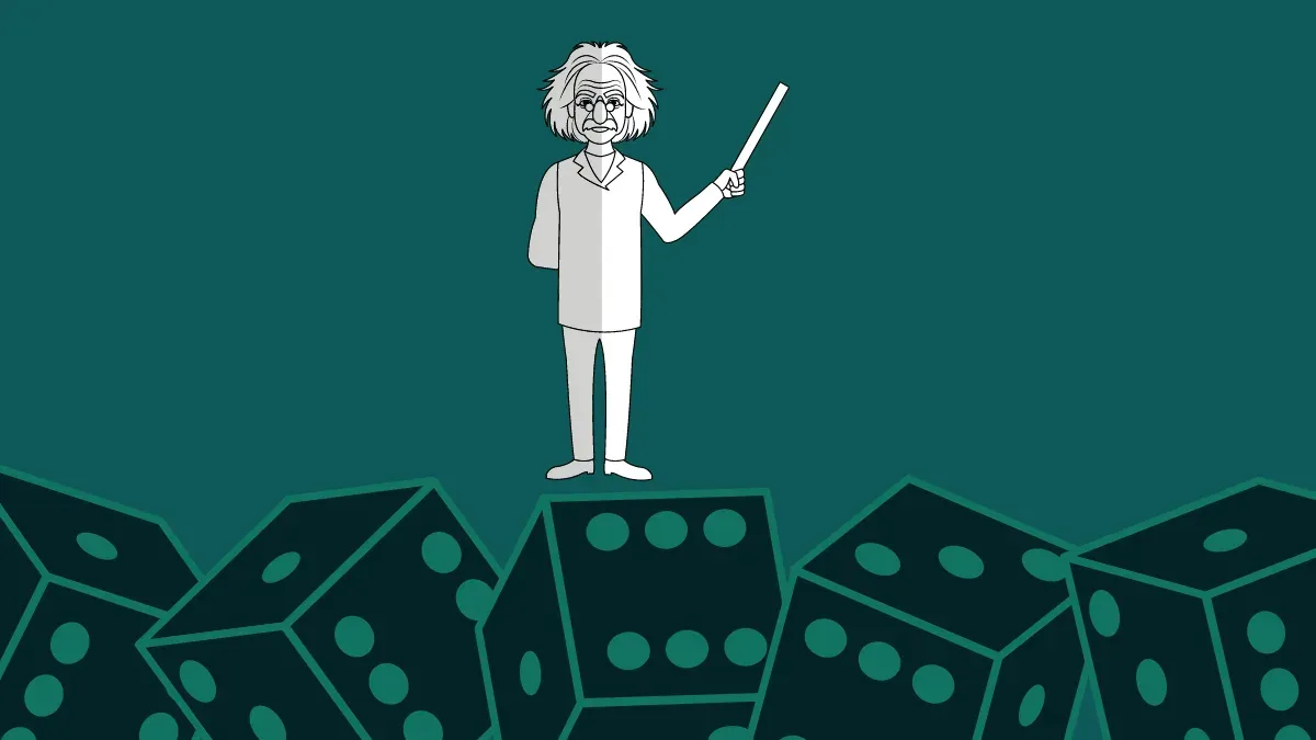 Einstein on dice