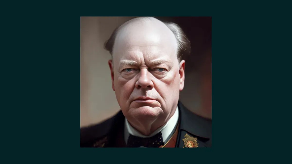 winston churchill drawing