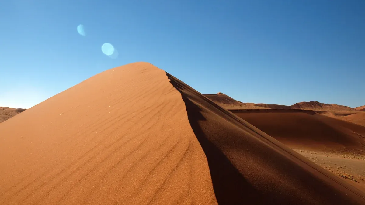 image of dunes in the desert